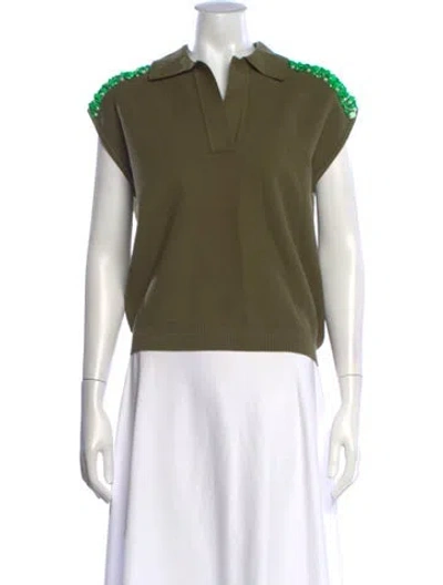 Pre-owned Essentiel Antwerp Sleeveless Polo W/ Tags In Green