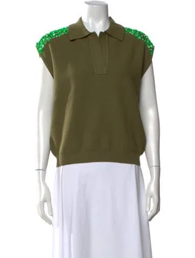 Pre-owned Essentiel Antwerp Sleeveless Polo W/ Tags In Green