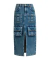 Essentiel Antwerp Belt Loop Skirt In Blue
