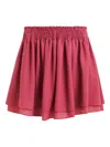 Essentiel Antwerp Smocked Mini Skirt In Brown
