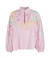 Essentiel Antwerp Hitrus Appliqued Detail Top In Pink