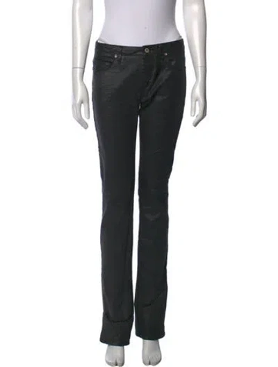Pre-owned Essentiel Antwerp Straight Leg Pants In Black