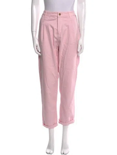 Pre-owned Essentiel Antwerp Straight Leg Pants In Pink