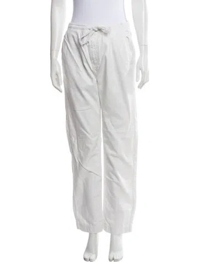 Pre-owned Essentiel Antwerp Straight Leg Pants In White