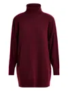 Essentiel Antwerp Stripe-detail Turtleneck Mini Dress In Brown
