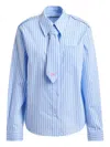 Essentiel Antwerp Stripe-pattern Shirt In Blue