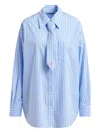 Essentiel Antwerp Stripe-pattern Shirt In Blue