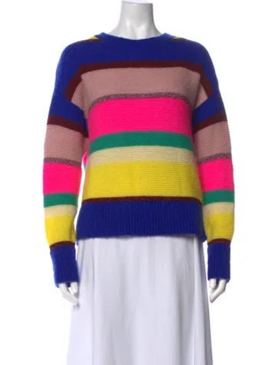Pre-owned Essentiel Antwerp Striped Crew Neck Sweater In Blue