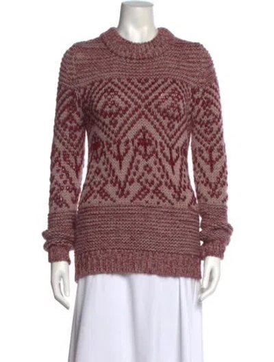 Pre-owned Essentiel Antwerp Striped Crew Neck Sweater In Pink