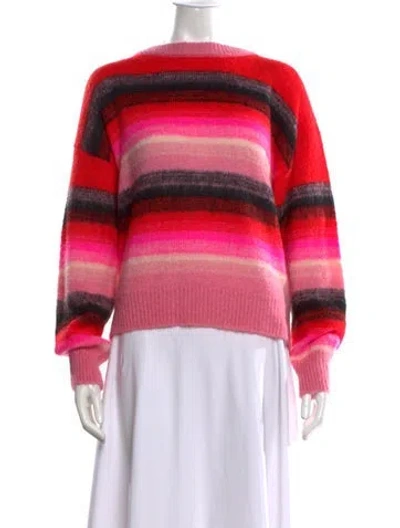 Pre-owned Essentiel Antwerp Striped Crew Neck Sweater In Pink