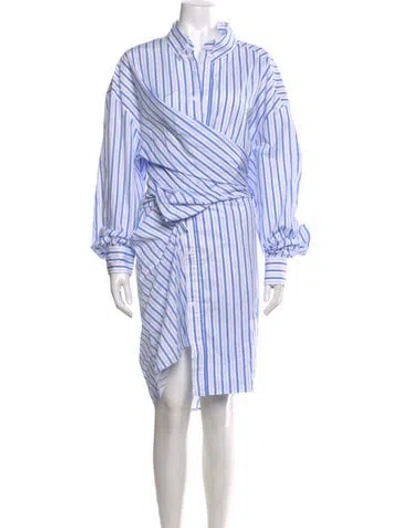 Pre-owned Essentiel Antwerp Striped Midi Length Dress W/ Tags In Multi