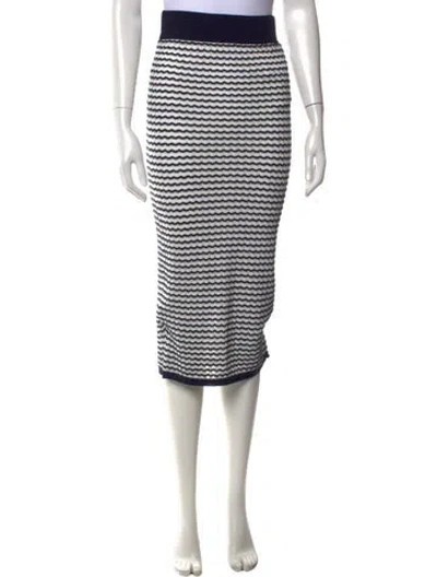 Pre-owned Essentiel Antwerp Striped Midi Length Skirt In Multicolor