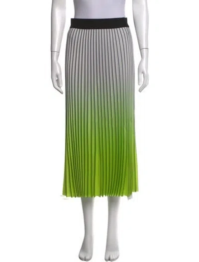 Pre-owned Essentiel Antwerp Striped Midi Length Skirt W/ Tags In Green