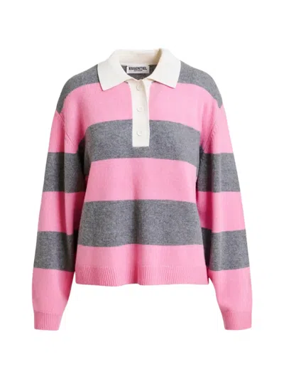 Essentiel Antwerp Jarn Striped Knitwear In Pink