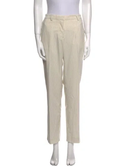Pre-owned Essentiel Antwerp Striped Wide Leg Pants W/ Tags In Neutral