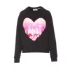 Essentiel Antwerp Heater Sequined Heart Sweatshirt In Blue