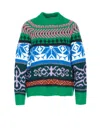 Essentiel Antwerp Irelando Green Crewneck Sweater In Green