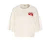 Essentiel Antwerp Hadio Embroidered T-shirt In White