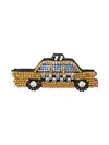 Essentiel Antwerp Taxi-car Glass-crystal Brooch In Gold