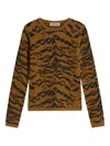 Essentiel Antwerp Tiger-print Top In Brown