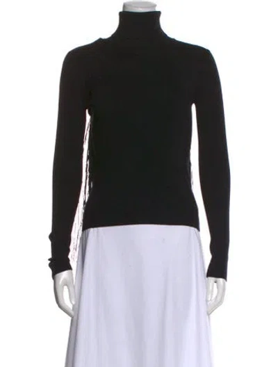 Pre-owned Essentiel Antwerp Turtleneck Long Sleeve Top In Black