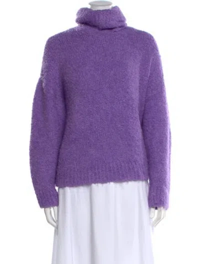 Pre-owned Essentiel Antwerp Turtleneck Sweater In Purple