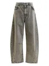 Essentiel Antwerp Twisted-seam Barrel Jeans In Gray