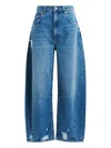 Essentiel Antwerp Twisted-seam Cotton Barrel-leg Jeans In Blue