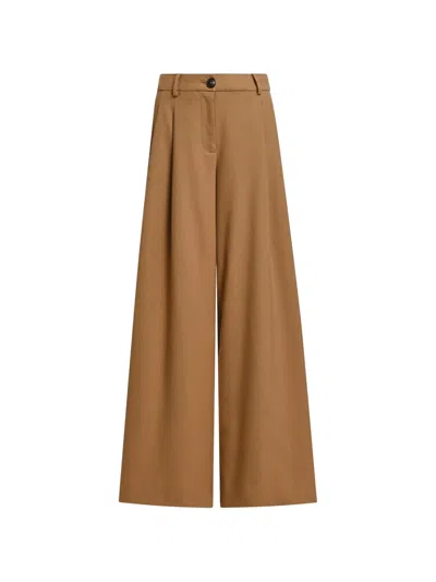 Essentiel Antwerp Twisted-seam Wide-leg Trousers In Multi