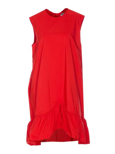 ESSENTIEL ANTWERP VESTIDO MIDI - ROJO