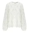 Essentiel Antwerp Hanover Lace Top - Shell: 100% Polyester Undertop: 100% Viscose Rhinestones: 100% Glass Made In Chin In White