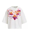 Essentiel Antwerp Hotanical Boxy Sweatshirt By Essentiel In White