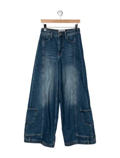 Pre-owned Essentiel Antwerp Wide Leg Pants In Blue