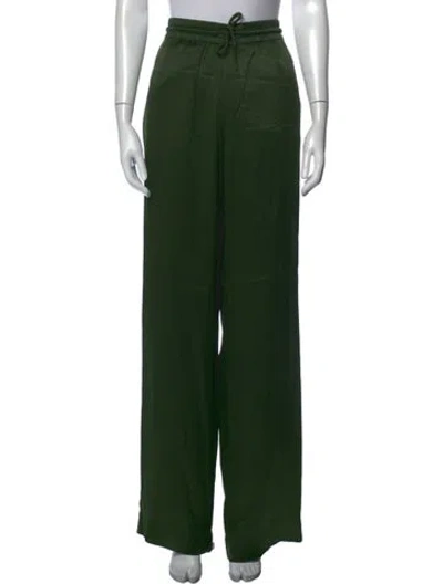 Pre-owned Essentiel Antwerp Wide Leg Pants In Green