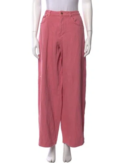 Pre-owned Essentiel Antwerp Wide Leg Pants In Pink