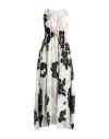 Essentiel Antwerp Woman Maxi Dress Light Green Size 4 Silk