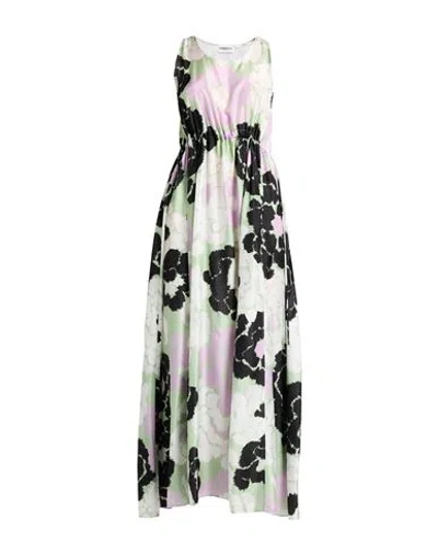 Essentiel Antwerp Woman Maxi Dress Light Green Size 4 Silk In Green