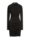 Essentiel Antwerp Woman Mini Dress Black Size 2 Polyester, Elastane In Black