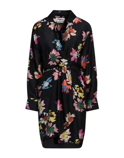 Essentiel Antwerp Woman Mini Dress Midnight Blue Size 8 Silk