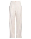 Essentiel Antwerp Woman Pants Beige Size 6 Polyester, Viscose, Elastane In Beige