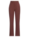 Essentiel Antwerp Woman Pants Brown Size 10 Recycled Polyester, Elastane In Brown