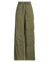 Essentiel Antwerp Woman Pants Military Green Size 36 Cotton