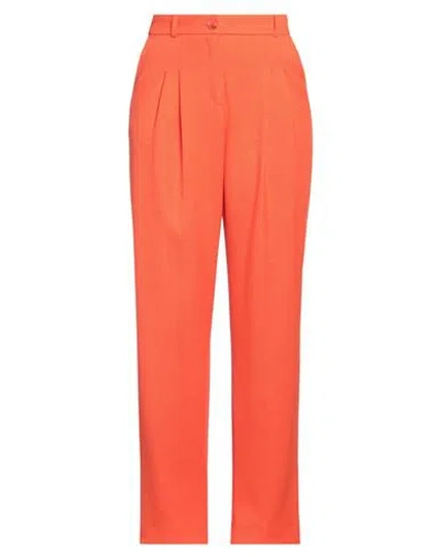 Essentiel Antwerp Woman Pants Orange Size 10 Polyester, Viscose, Elastane