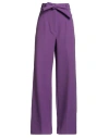 Essentiel Antwerp Woman Pants Purple Size 6 Recycled Polyester, Elastane