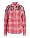Essentiel Antwerp Woman Shirt Blush Size 8 Cotton, Acrylic, Glass In Pink