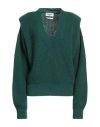 Essentiel Antwerp Woman Sweater Emerald Green Size Xl Wool, Acrylic In Green