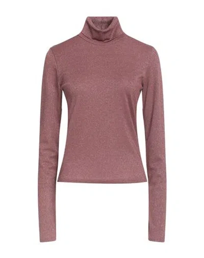 Essentiel Antwerp Woman T-shirt Antique Rose Size 2 Viscose, Polyamide, Metallic Fiber, Elastane