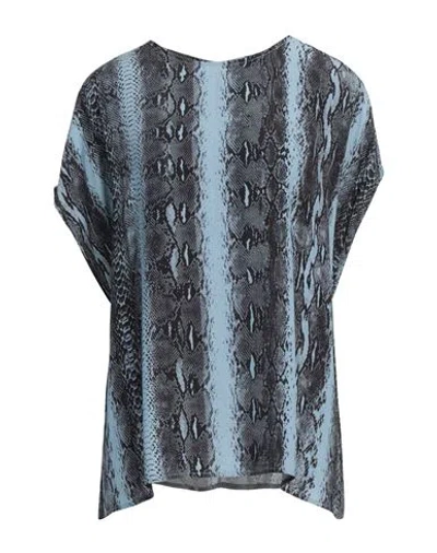 Essentiel Antwerp Woman Top Pastel Blue Size 6 Viscose