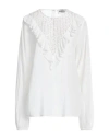 Essentiel Antwerp Woman Top White Size 10 Viscose, Cotton