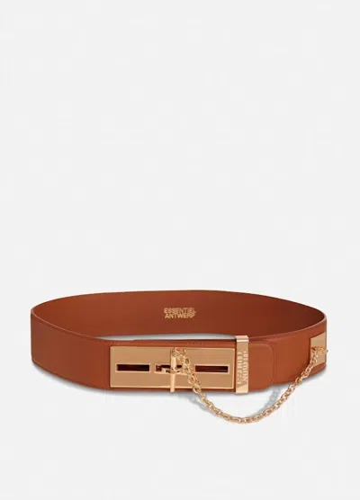 Essentiel Antwerp Women's Gamme Belt In Brown